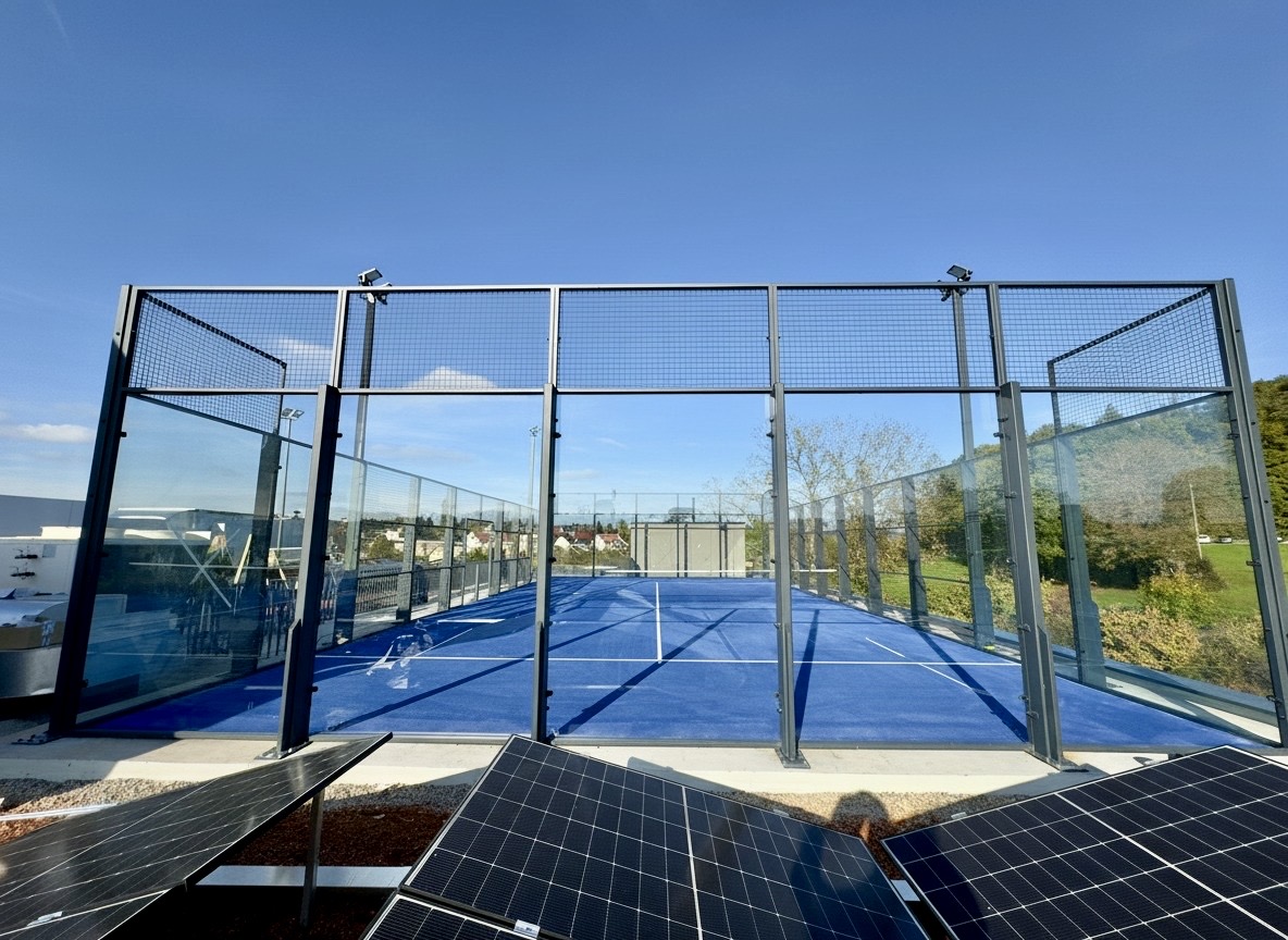 Wir bieten Verkauf und professionelle Installation von Padel-Tennisplätzen für Sportclubs, Gemeinden und Privatpersonen. Erfahren Sie mehr über unsere Dienstleistungen. Kunstrasenprofi Schweiz AG - Ihr Partner für Padel Anlagen