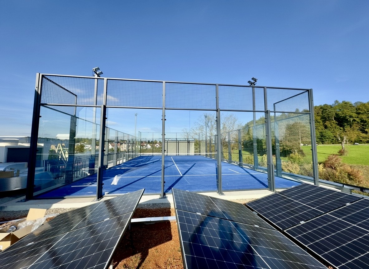 Wir bieten Verkauf und professionelle Installation von Padel-Tennisplätzen für Sportclubs, Gemeinden und Privatpersonen. Erfahren Sie mehr über unsere Dienstleistungen. Kunstrasenprofi Schweiz AG - Ihr Partner für Padel Anlagen